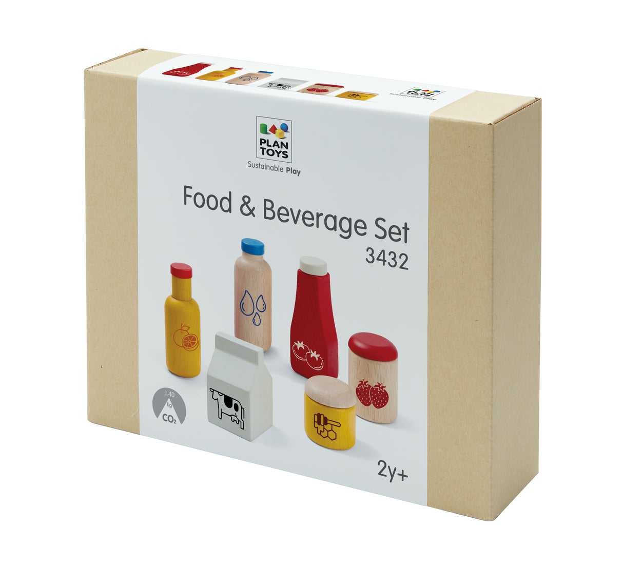 PlanToys - Food & Beverage Set - Modern Brands Australia