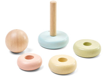 PlanToys - First Stacking Ring - Pastel - Modern Brands Australia