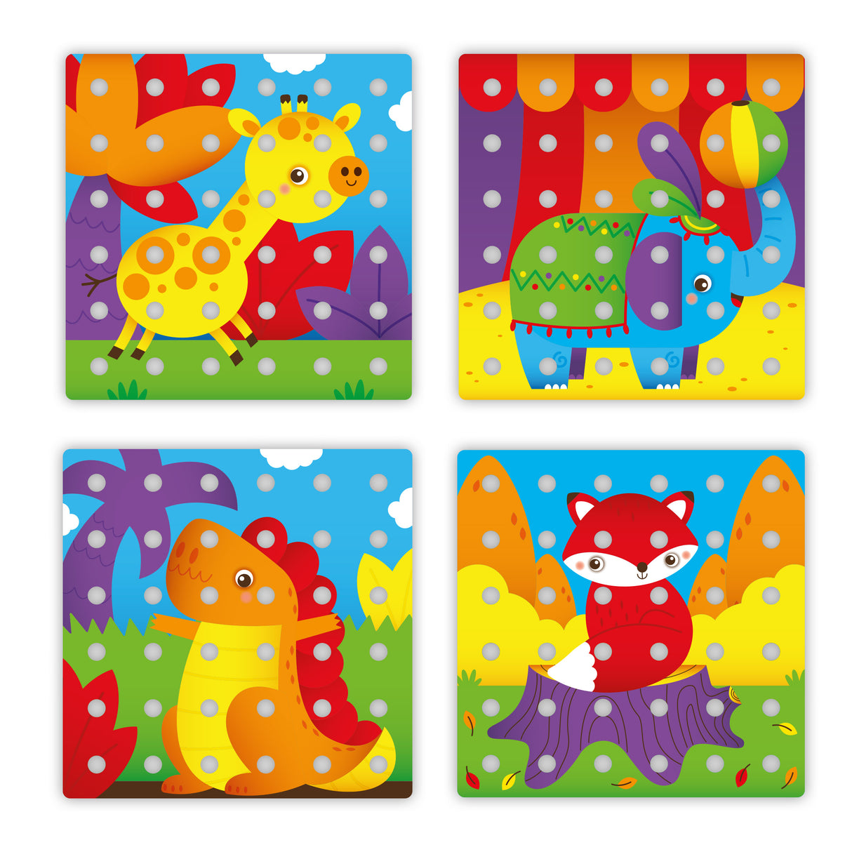 Quercetti - Jumbo Peggy 45 Pieces