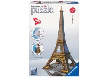 Ravensburger - 3D Puzzle Eiffel Tower 216p - Modern Brands Australia