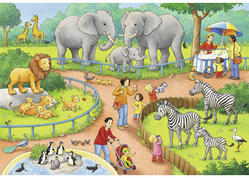 Rburg - A Day at the Zoo Puzzle 2x24p - Modern Brands Australia