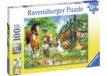 Rburg - Animal Get Together Puzzle 100p - Modern Brands Australia