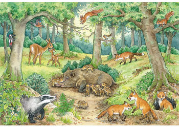 Ravensburger - Animals In Forest 2x12p - Modern Brands Australia