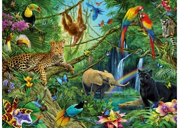 Rburg - Animals in the Jungle Puzzle 200p - Modern Brands Australia
