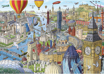 Ravensburger - Around The British Isles Puzzle 1000p - Modern Brands Australia