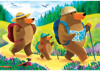 Ravensburger Bear Family Vacations Puzzle 2x24 Pieces - Modern Brands Australia