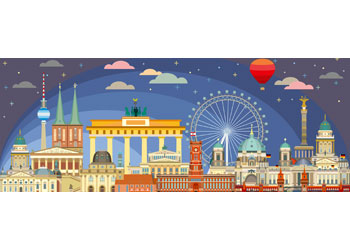 Rburg - Berlin at Night 1000p - Modern Brands Australia