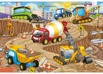 Rburg - Construction Fun Puzzle 24p - Modern Brands Australia