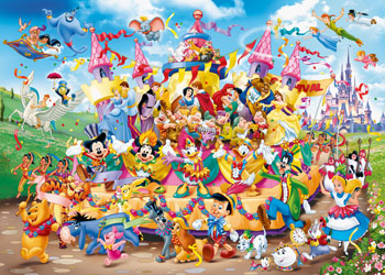 Rburg - Disney Carnival Characters Puzzle 1000p - Modern Brands Australia