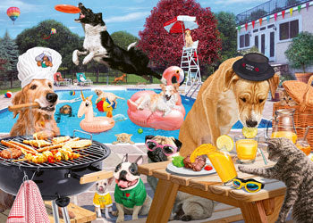 Rburg - Dog Days of Summer Puzzle 1000p - Modern Brands Australia