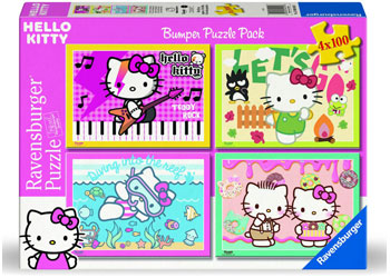 Ravensburger - Hello Kitty Bumper Pack 4x100p - Modern Brands Australia