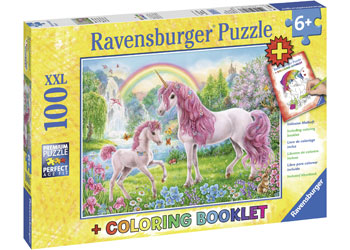Rburg - Magical Unicorns Puzzle Colour Bk 100p - Modern Brands Australia