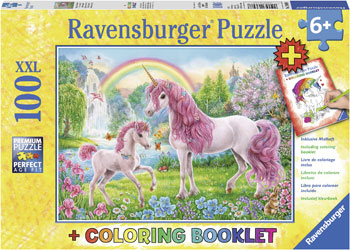 Rburg - Magical Unicorns Puzzle Colour Bk 100p - Modern Brands Australia