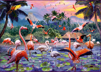 Rburg - Pink Flamingos 1000p - Modern Brands Australia