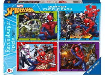 Ravensburger Spider-Man Protector of New York 4x100 Pieces - Modern Brands Australia