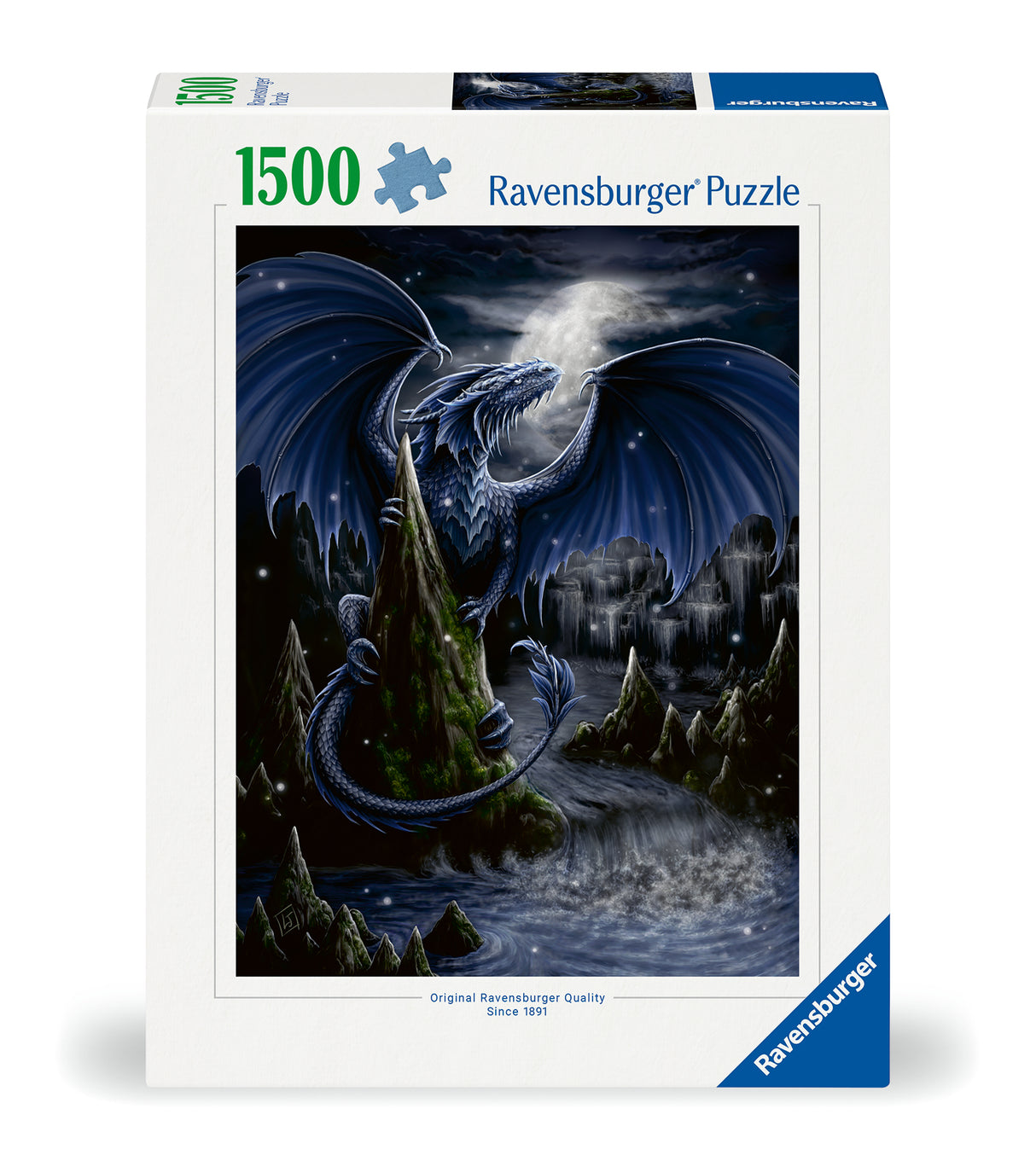 Ravensburger - The Black and Blue Dragon Puzzle 1500 Pieces