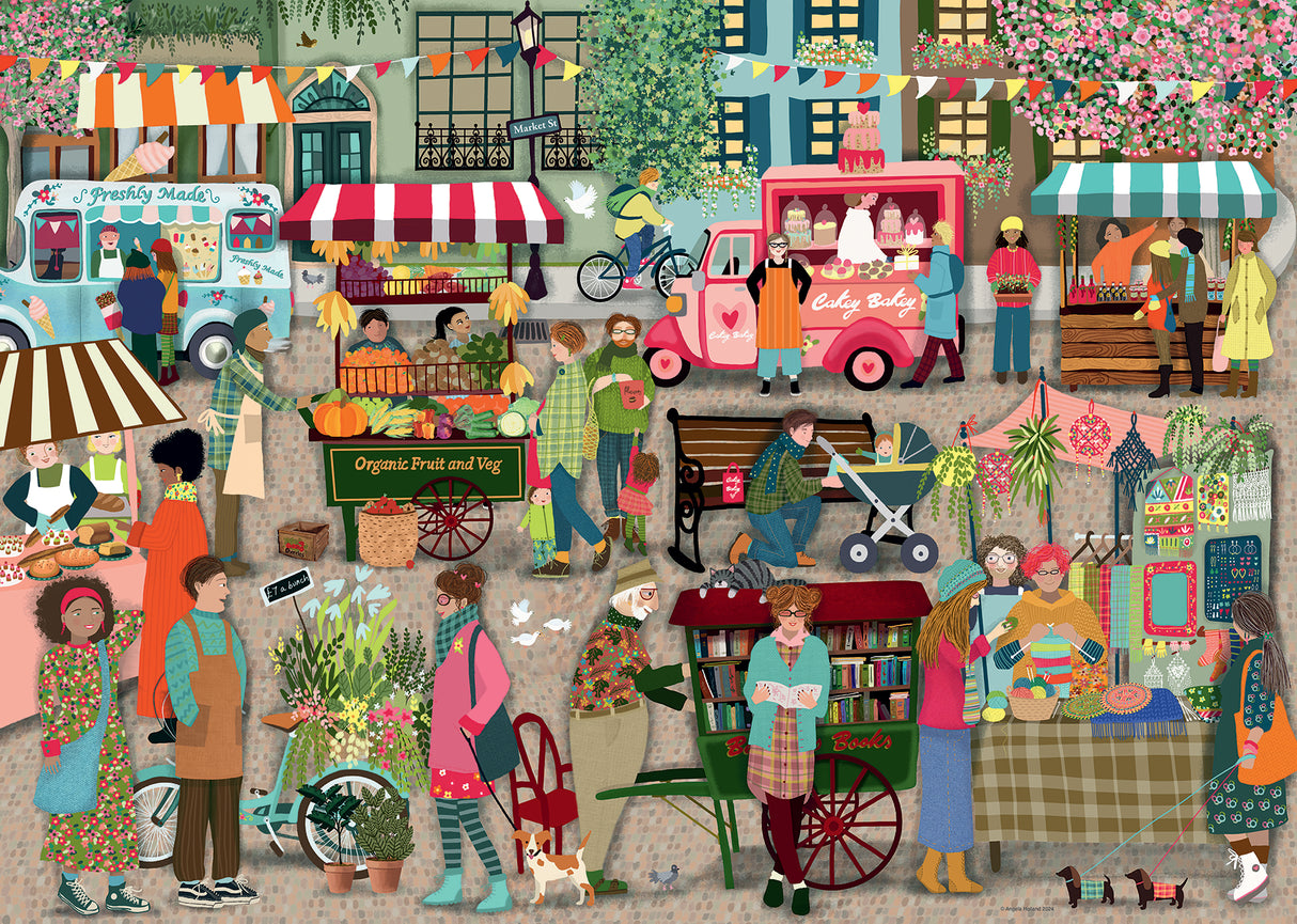 Ravensburger - Street Market Puzzle 1000 Pieces