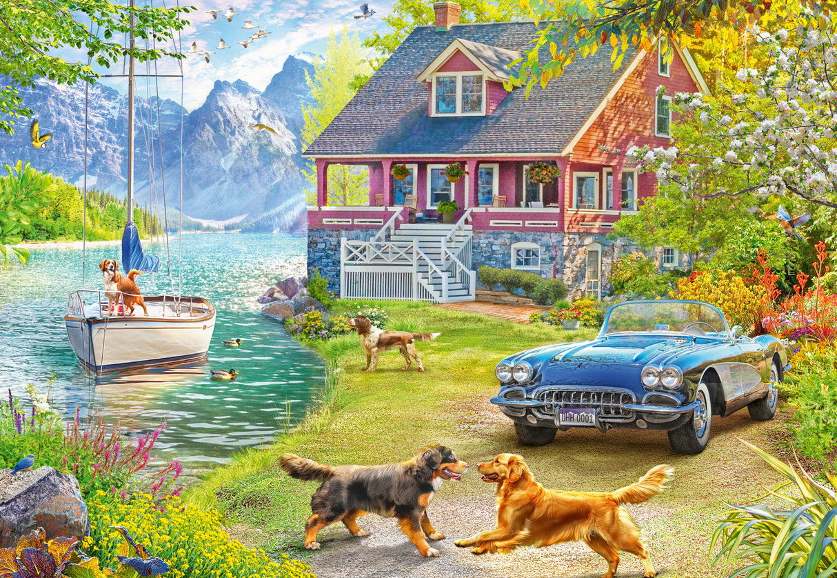 Ravensburger - Summer Lake House Puzzle 200 Pieces