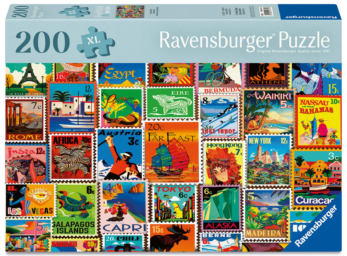 Ravensburger - Travel Stamps Puzzle 200 Pieces