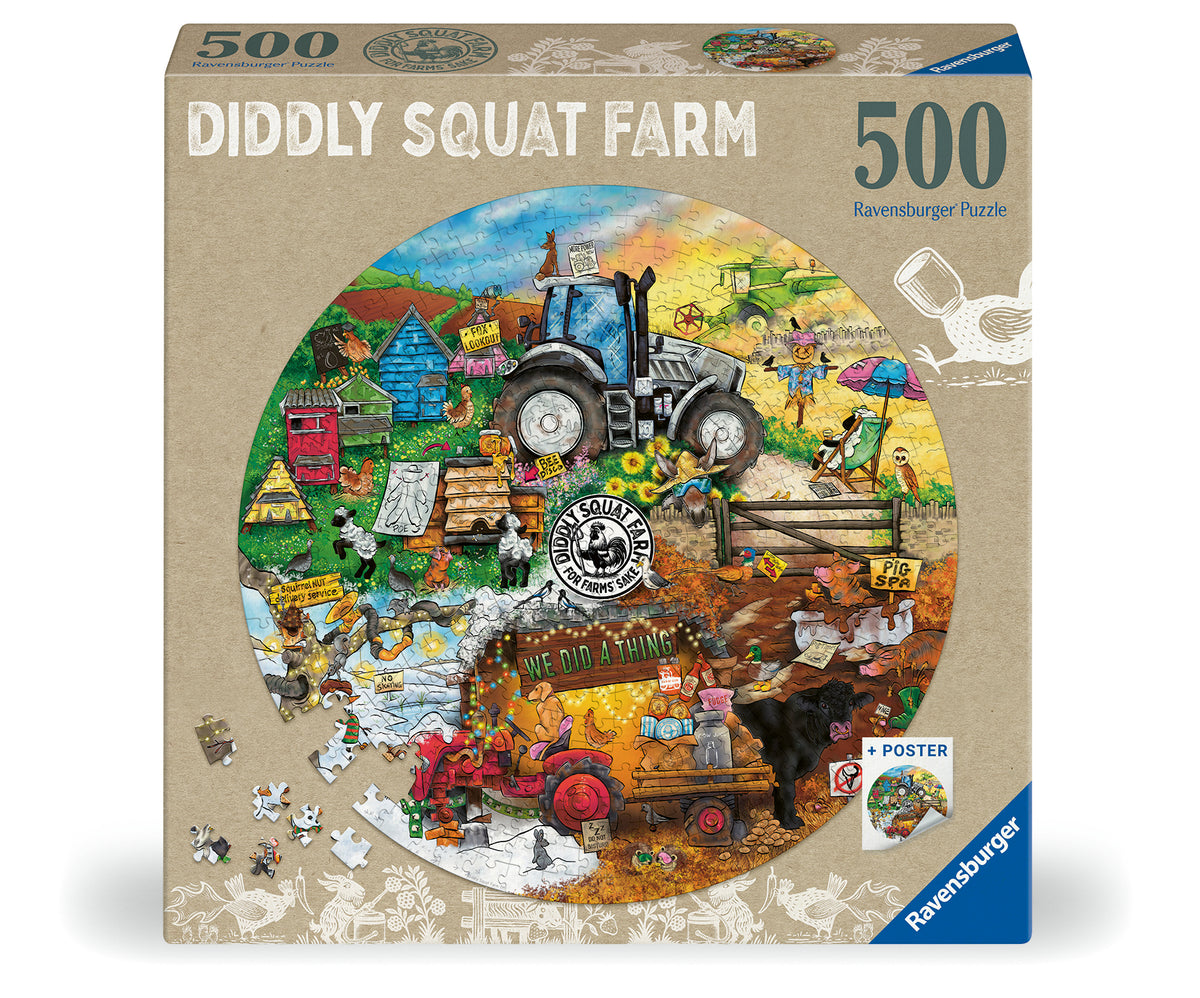 Ravensburger - Diddly Squat Farm Circular 500 Pieces