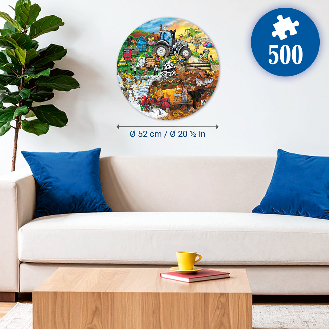 Ravensburger - Diddly Squat Farm Circular 500 Pieces