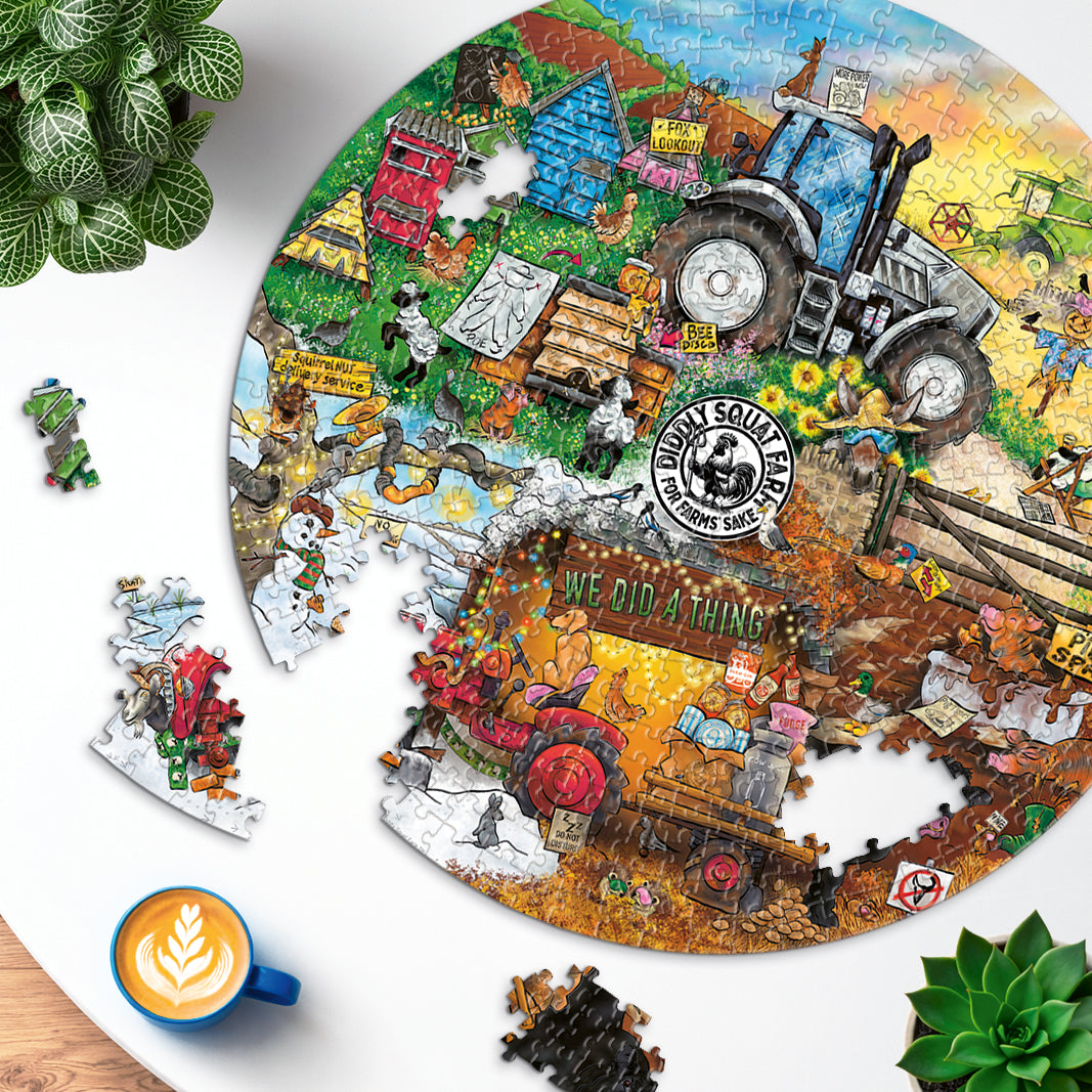 Ravensburger - Diddly Squat Farm Circular 500 Pieces