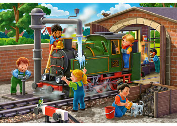Ravensburger - Airplane & Train Repairs, 2x24pc - Modern Brands Australia