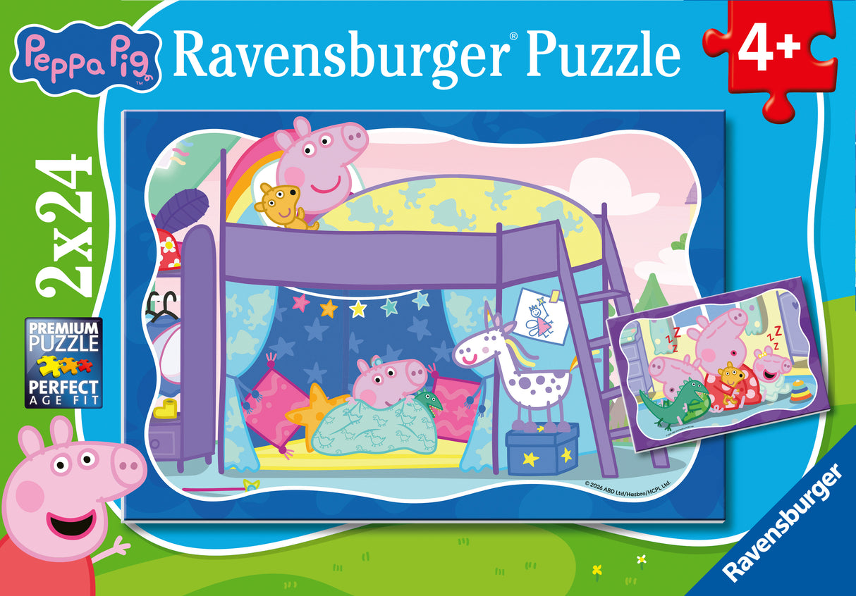 Ravensburger - Good night, Peppa! Puzzle 2x24 pieces