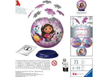 Rburg - 3D PuzzleBall Gabby's Dollhouse 72p - Modern Brands Australia