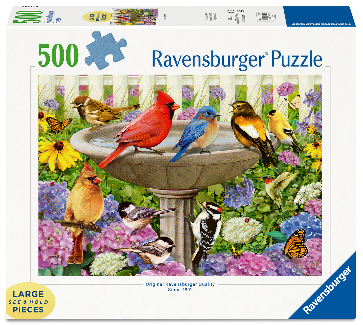 Ravensburger - At the Birdbath Puzzle 500 Pieces