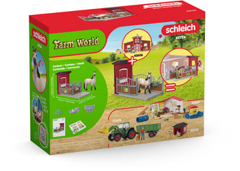 Schleich - Ponybox with mustang mare - Modern Brands Australia
