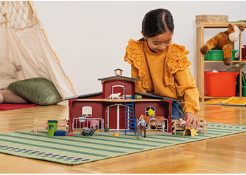Schleich - Red Barn with Animals & Accessories - Modern Brands Australia