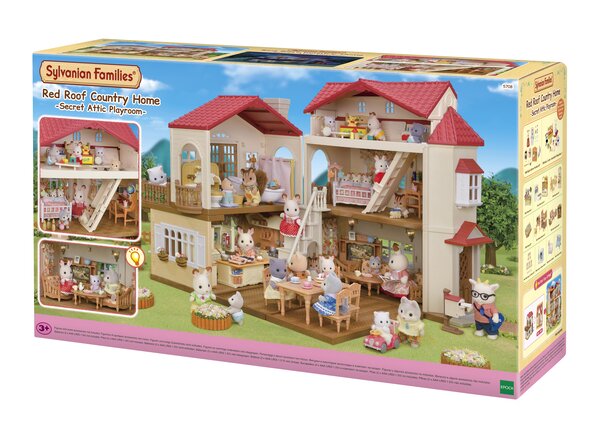 Sylvanian Families - Red Roof Country Home with Attic