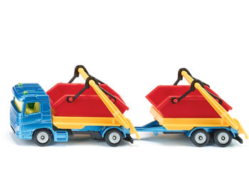 Siku - Truck with skip and trailer - Modern Brands Australia