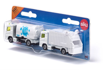 Siku - Municipal Set Road Sweeper + Garbage Truck - Modern Brands Australia