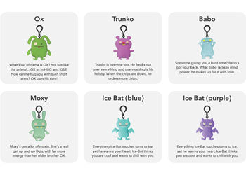 Uglydoll - Assorted Backpack Clips CDU24 - Modern Brands Australia