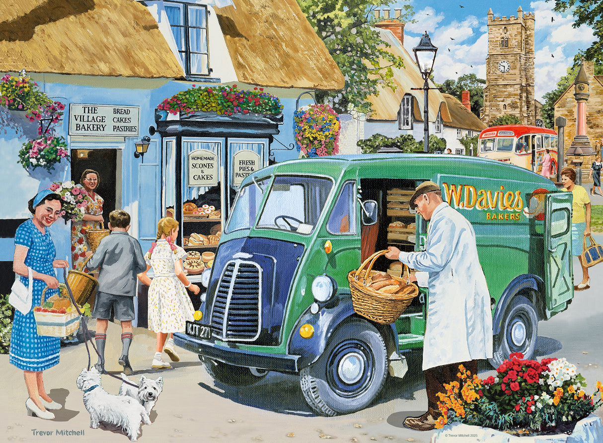 Ravensburger - Happy Days: Village Life 4x500 pieces