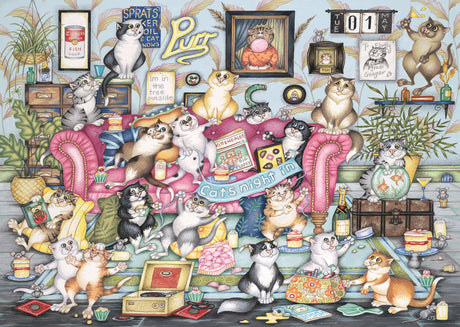 Ravensburger - Crazy Cat's Purrfect Night In Puzzle 1000 pieces