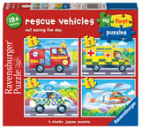 Ravensburger - Rescue Vehicles My First Puzzle 2/3/4/5 Pieces