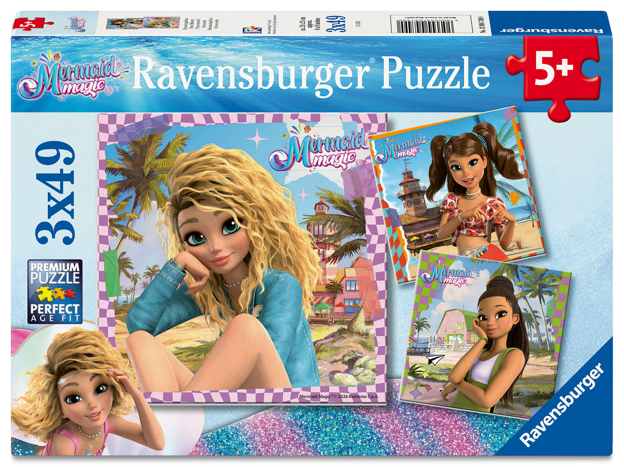 Ravensburger - Pz Mermaid Magic Puzzle 3x49 pieces