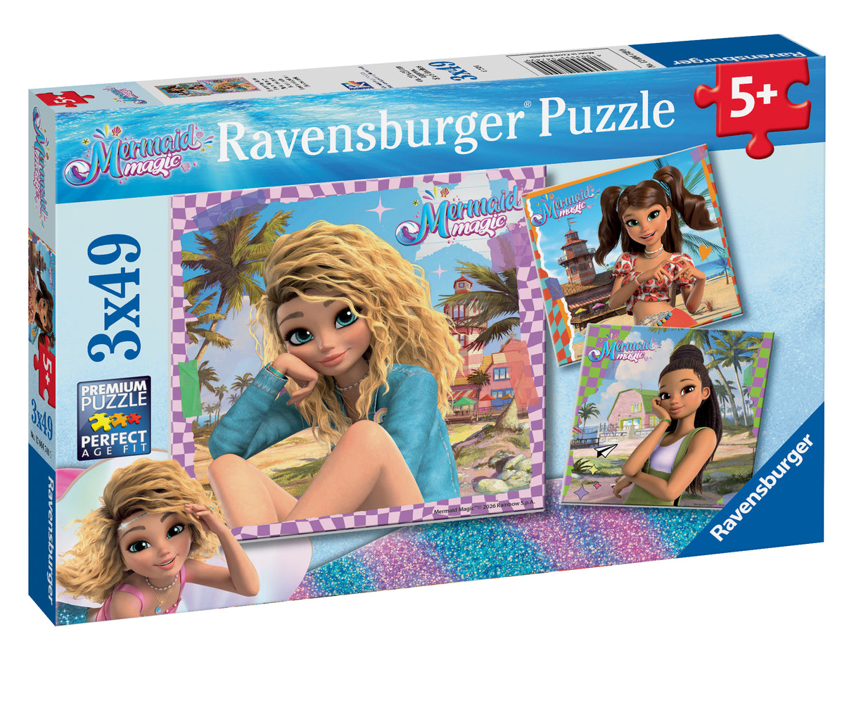 Ravensburger - Pz Mermaid Magic Puzzle 3x49 pieces