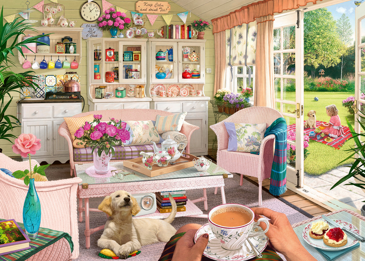 Ravensburger - My Haven No 9 Tea Shed Halfcut