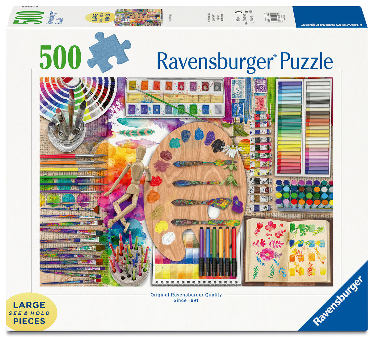 Ravensburger - The Artist's Palette Puzzle 500 Pieces