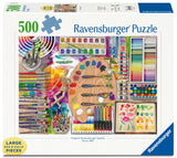 Ravensburger - The Artist's Palette Puzzle 500 Pieces