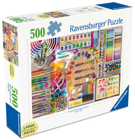 Ravensburger - The Artist's Palette Puzzle 500 Pieces