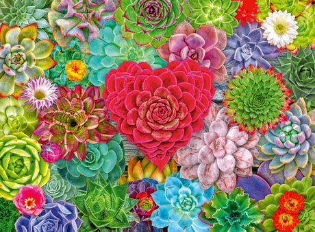 Ravensburger - For the Love of Succulents Puzzle 500 Pieces