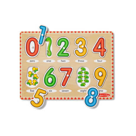 Melissa & Doug - See-Inside Numbers Peg Puzzle