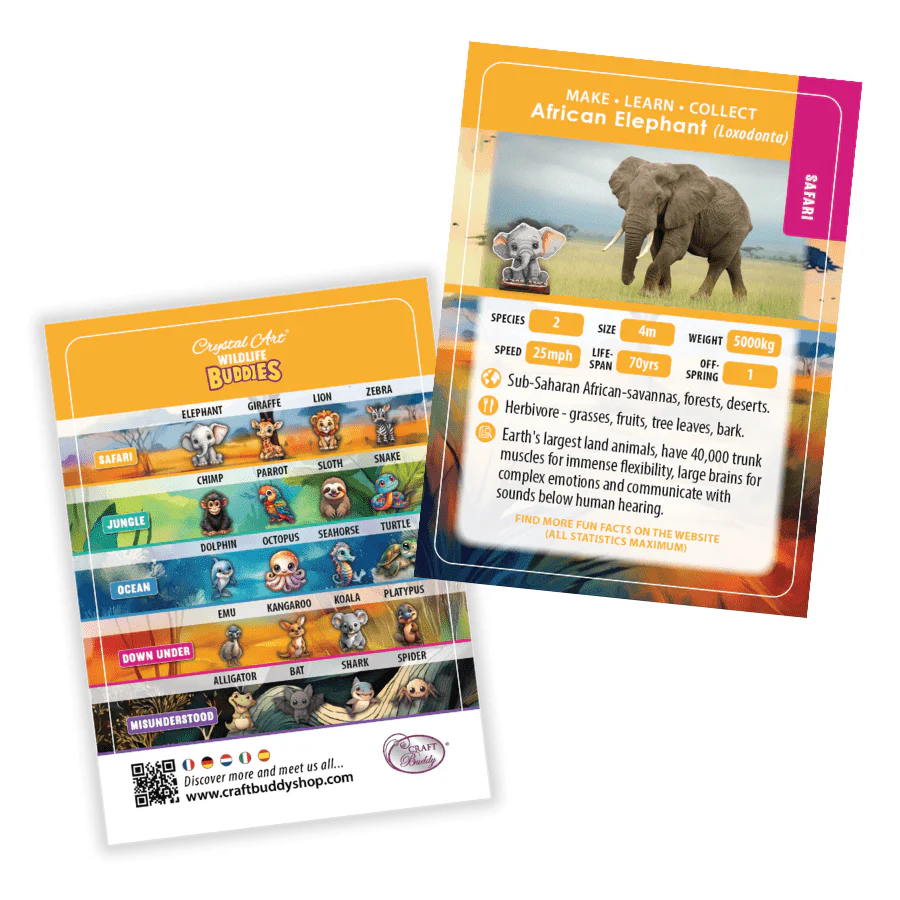 CrystalArt - Wildlife Buddies - Elephant - Modern Brands Australia