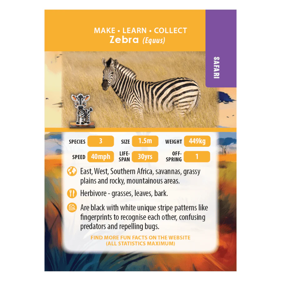CrystalArt - Wildlife Buddies - Zebra - Modern Brands Australia
