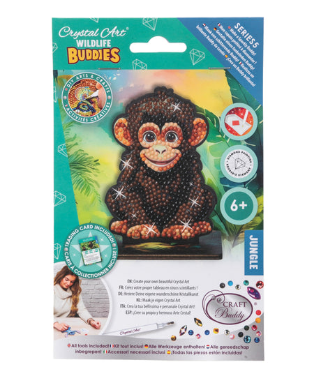 CrystalArt - Wildlife Buddies - Chimp - Modern Brands Australia